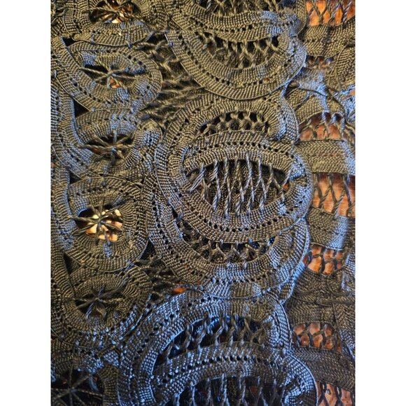 Vintage 1999 Plaza South Petite Black Lace Sleeveless Sheath Dress Size 8 - Picture 8 of 10